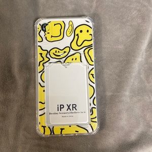 Smiley card holder phone case IPHONE XR